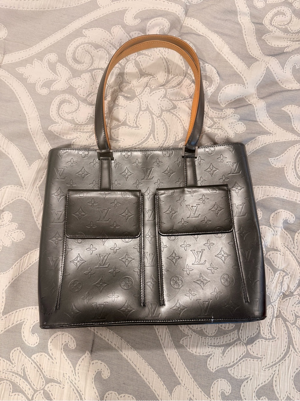 Louis Vuitton Embossed Monogram Matte Wilwood Tote (discontinued)